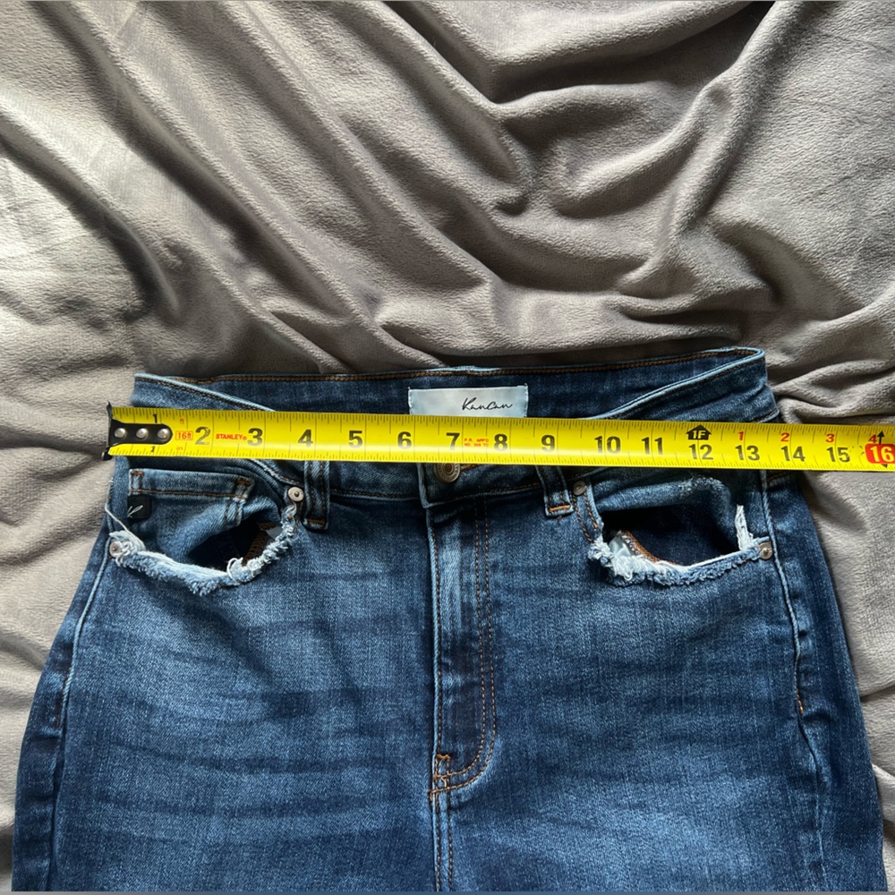 KanCan High-Rise Distressed Blue Skinny‎ Denim Jeans - Picture 7 of 8